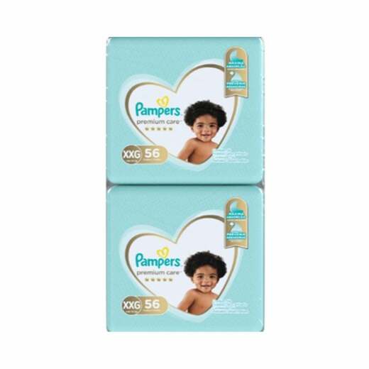 Image_Kit 4 Fraldas Infantil Pampers Premium Care Xxg e De 14Kg Pacote 2 Unidades cada