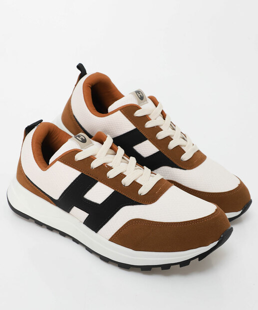 Tênis Casual Masculino Recorte Host Off White