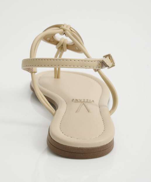 Sandália Feminina Rasteira Tiras Vizzano 