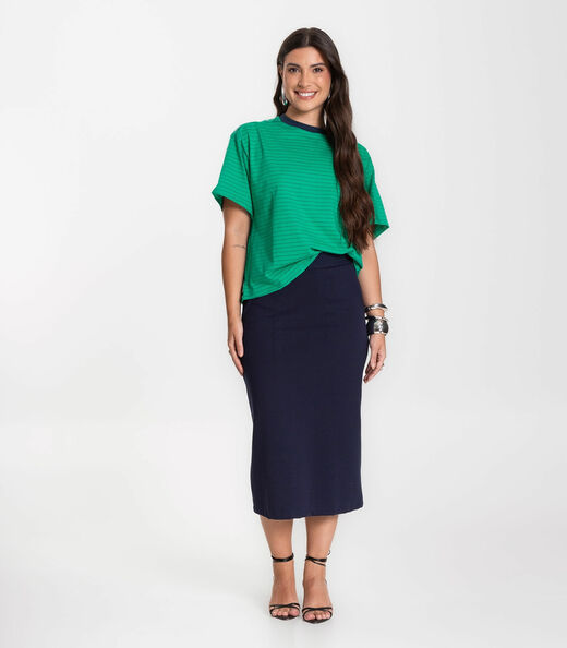 T- Shirt Feminina Infinita Cor Verde