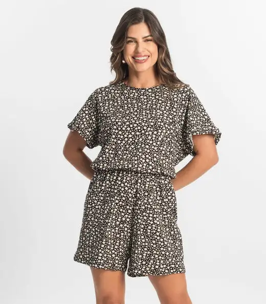 Macaquinho Feminino Molicotton Select Preto