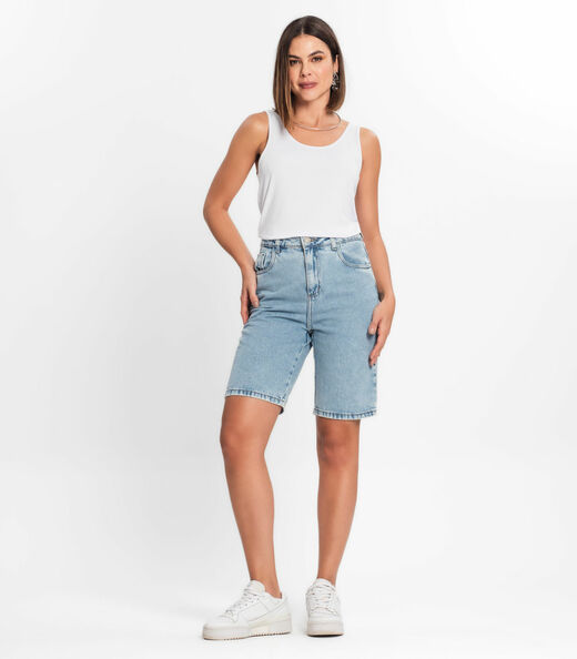 Regata Feminina Básica em Viscotorcion Rovitex Branco