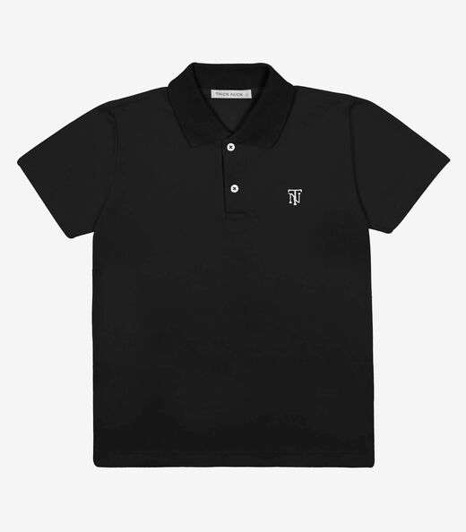 Camisa Polo Infantil Trick Nick Preto