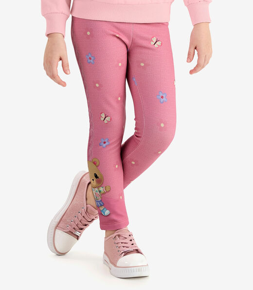 Conjunto de Moletom Com Legging E Blusão Rovi Kids Rosa