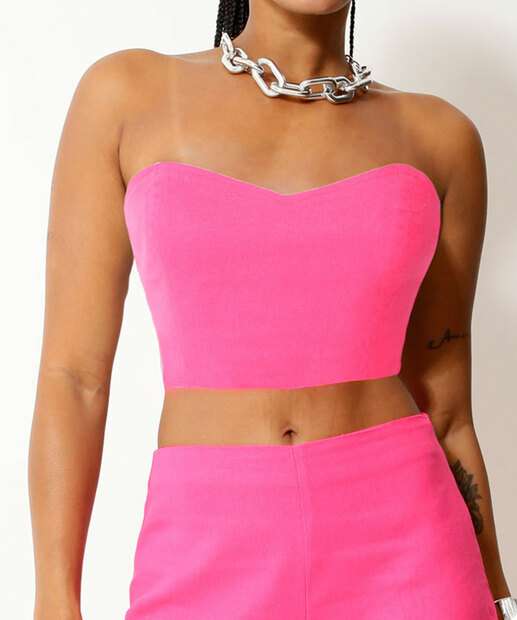 Blusa Cropped Feminina Tomara Que Caia