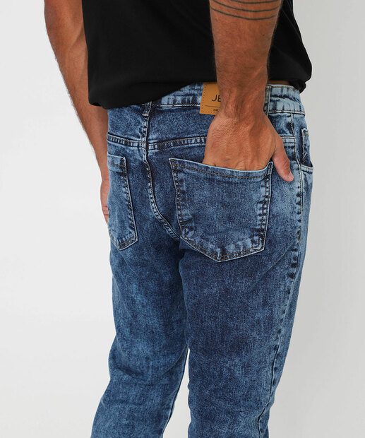Calça Masculina Jeans Skinny Jezzian Azul