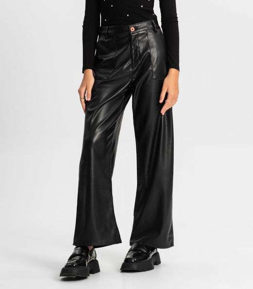 Calça Flare Juvenil Minty Preto