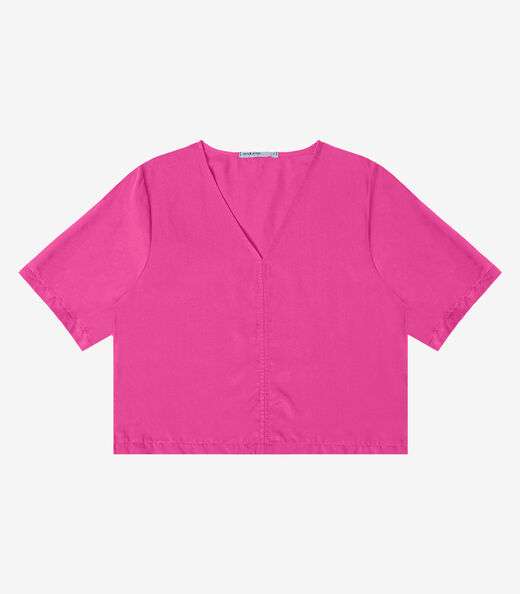 Blusa Feminina Manga Curta Endless Rosa