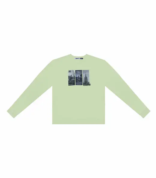 Blusão Juvenil Menino Em Moletom Minty Verde