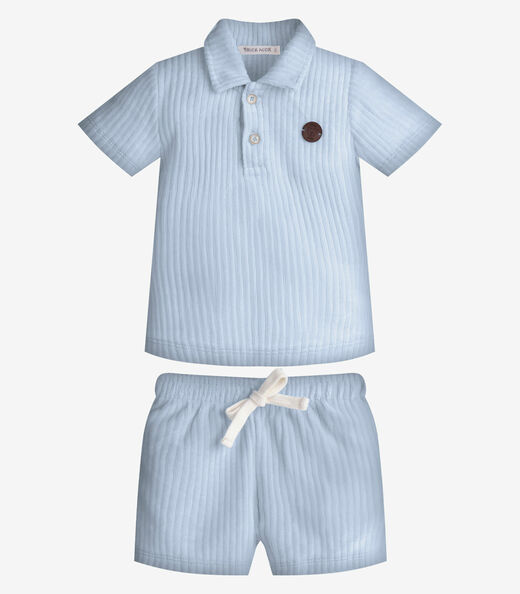 Image_Conjunto Infantil Polo Com Bermuda Trick Nick Azul
