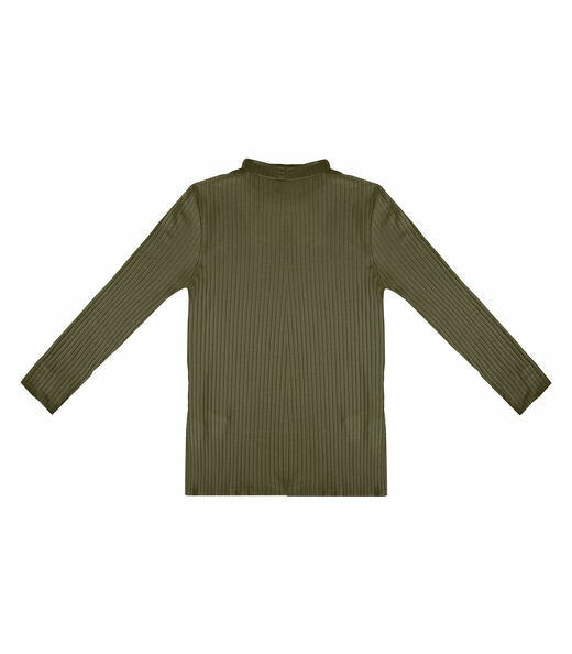 Blusa Manga Longa Feminina Canelada Select Verde
