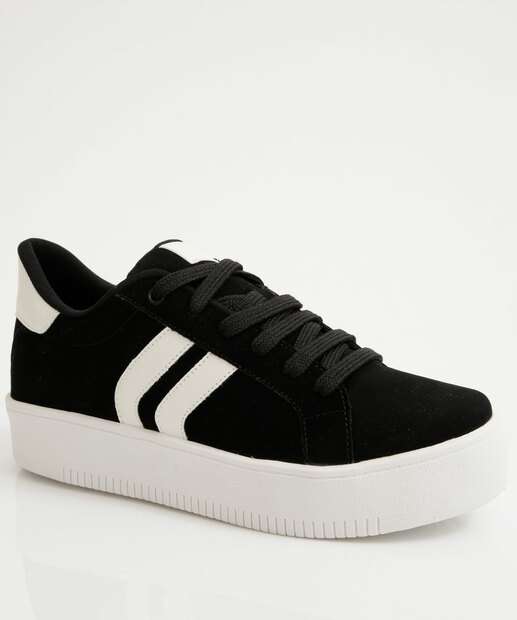 Image_Tênis Casual Feminino Recortes Marisa Preto