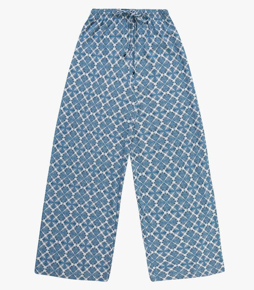 Calça Feminina Pantalona Viscotorcion Rovitex Bege