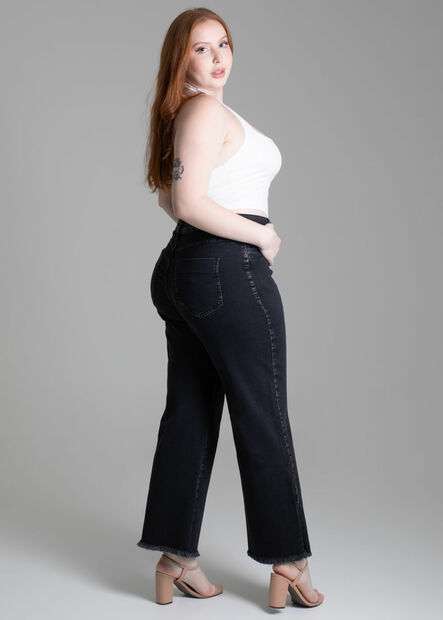 Calça Jeans Sawary Plus Size Cropped - 277862