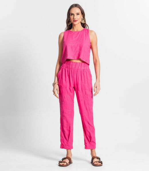 Regata De Linho Feminina Endless Rosa