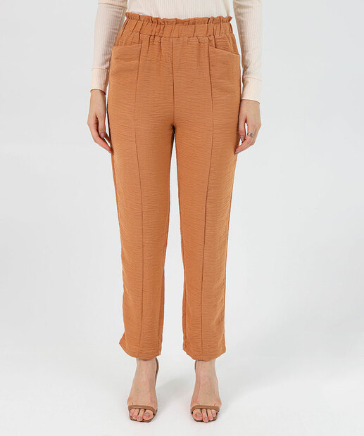 Calça Feminina Clochard Bolso Marisa Marrom