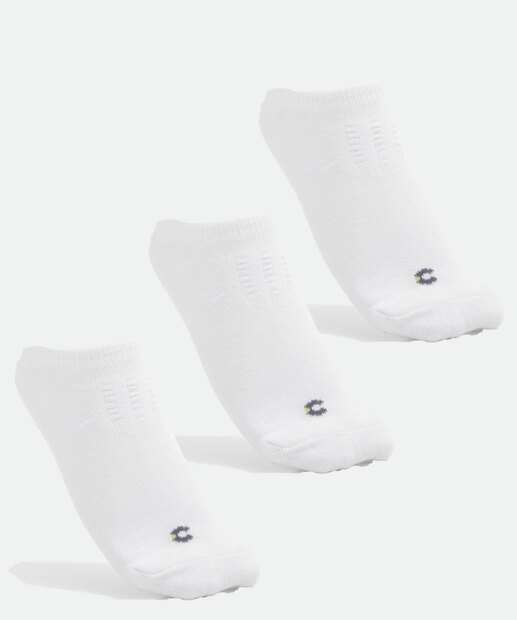 Image_Kit 3 Pares Meias Infantil Unissex Invisíveis Básicas