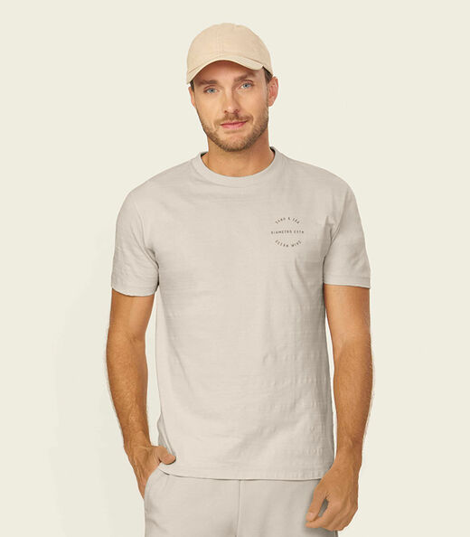 Image_Camiseta Masculina Meia Malha Maquinetada Diametro Bege
