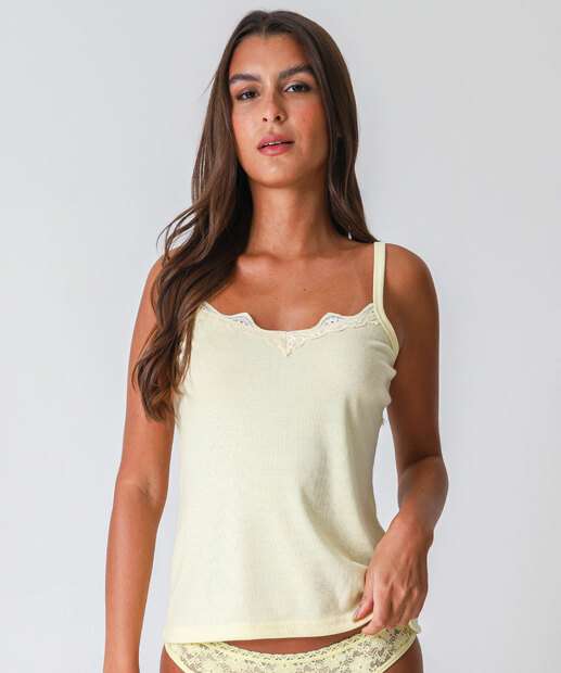 Image_Blusa Pijama Feminino Avulso Marisa Amarelo