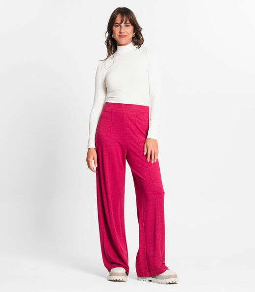 Image_Calça Feminina Pantalona Rovitex Vermelho