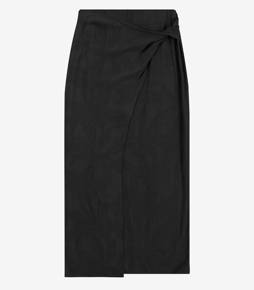 Image_Saia Midi Rovitex Estampada Viscose Rovitex Preto