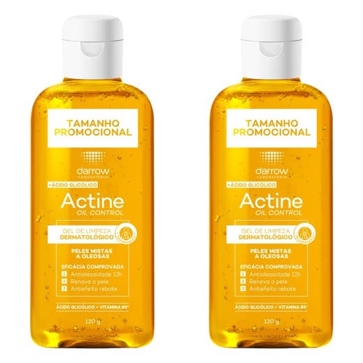 Image_Kit com 2 Unidades de Gel de Limpeza Facial Actine Oil Control Frasco 120g