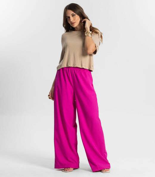 Calça Feminina Pantalona Endless Rosa