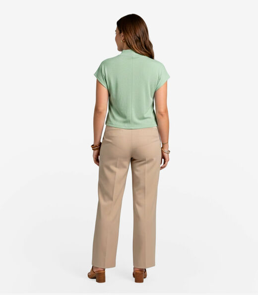 Blusa Feminina Com Gola Chaminé Select Verde