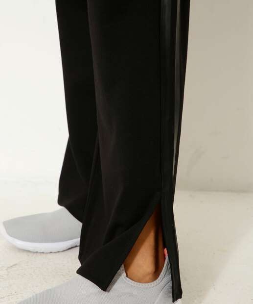 Calça Wide Leg Feminina Bolsos Marisa 