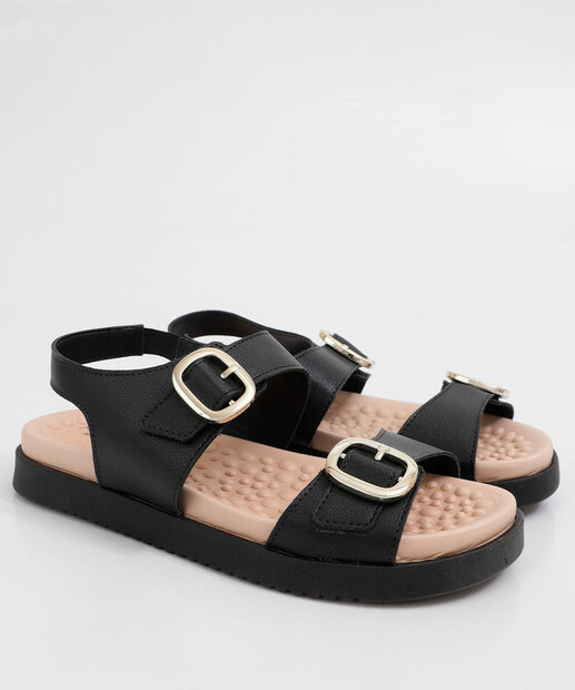 Sandália Flatform Feminina Tiras Modare
