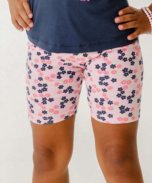 Conjunto Infantil Estampa Flores Tam 4 a 10