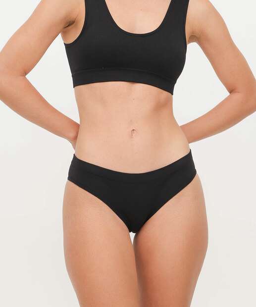 Kit 2 Calcinhas Sem Costura Estampada Marisa