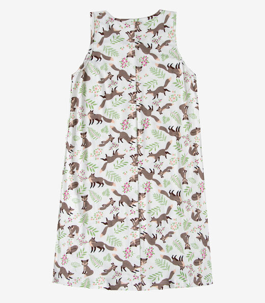Vestido Infantil Feminino Estampado Select Branco