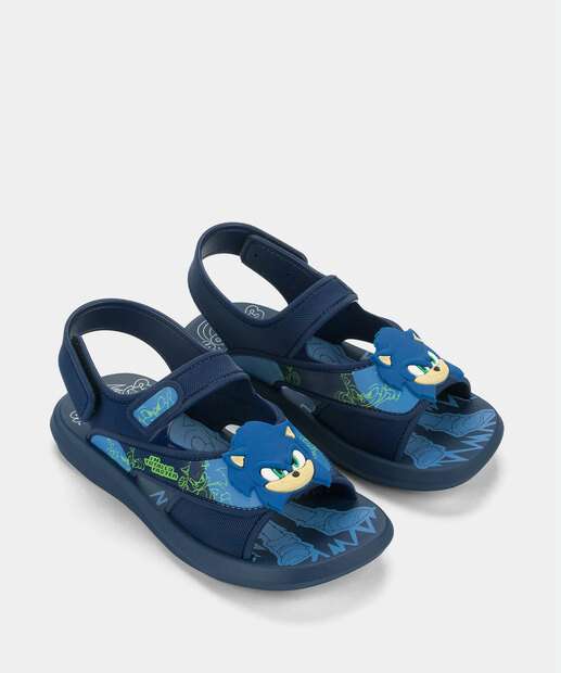 Sandália Infantil Estampa Sonic