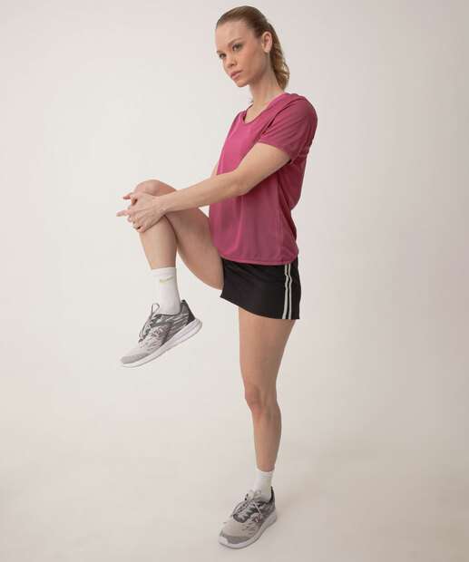 Blusa Feminina Fitness Marisa Roxo