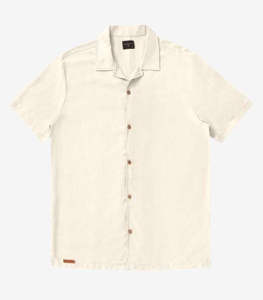 Camisa Masculina Viscolinho Diametro Bege