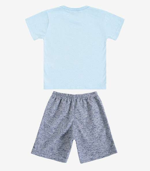 Conjunto Infantil Curto Verão Menino Select Azul