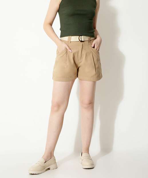 Short Feminino Sarja Cinto Marisa