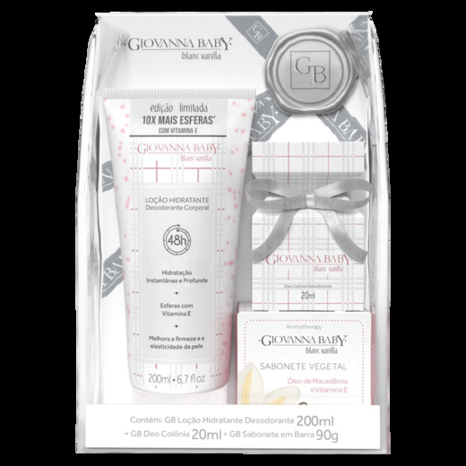 Image_Kit c/9 Giovanna Baby Blanc Vanilla Kit Loção e Colônia e Sabonete