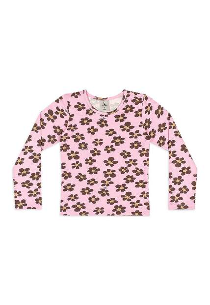 Conjunto Blusa Floral e Salopete Quimby