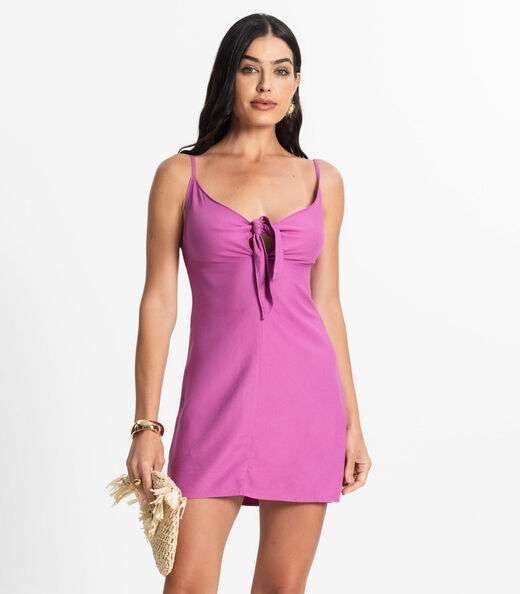Vestido Feminino Com Laço Select Roxo