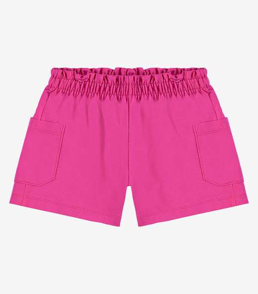 Shorts Infantil Moletinho Basic Rovi Kids Rosa