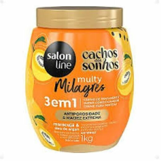 Image_Creme Para Tratamento Salon Line 1Kg Maracujá 3 Em 1 Multy Milagres