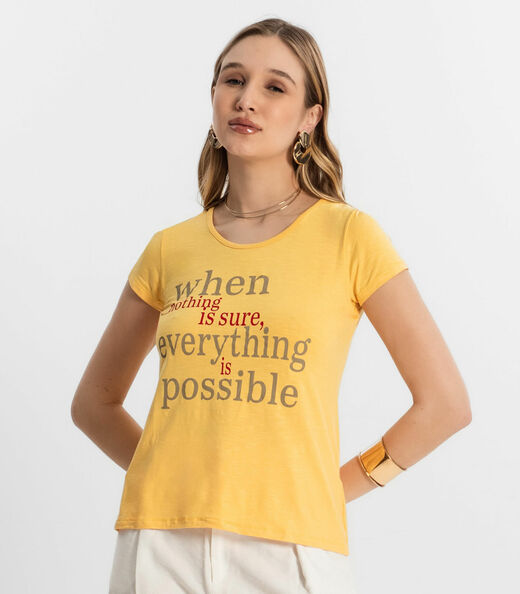 Blusa Feminina Possible Select Amarelo