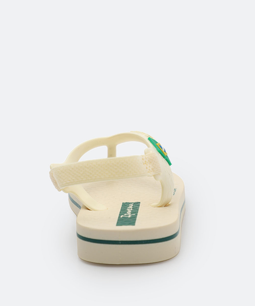 Chinelo Infantil Bebê Brasil Ipanema Off White