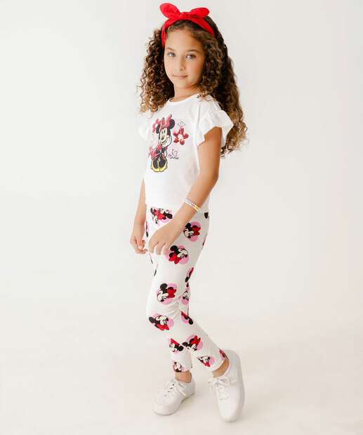 Camiseta Infantil Minnie Tam 4 a 10