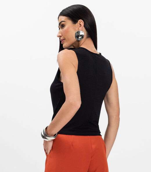 Regata Feminina Infinita Cor Preto