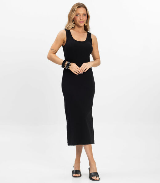 Image_Vestido Midi em Ribana Rovitex Preto
