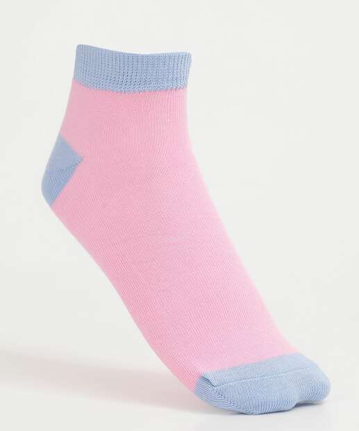 Kit 3 Pares Meias Soquete Feminina Estampadas Marisa