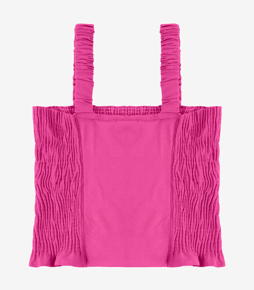 Regata Cropped Feminina Em Lastex Endless Rosa